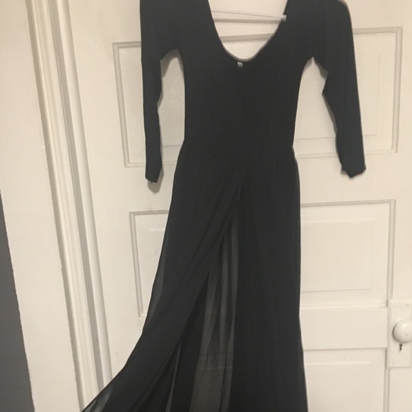 transparent maxi dress